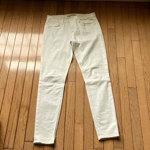 Joe’s white skinny jeans